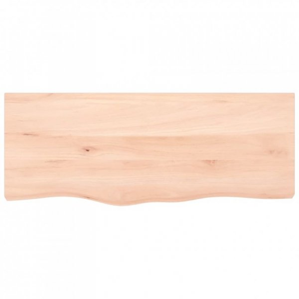 Półka, 100x40x(2-4) cm, surowe lite drewno dębowe