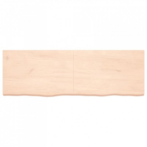 Półka, 180x60x(2-6) cm, surowe lite drewno dębowe