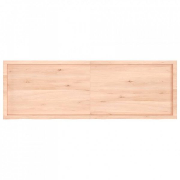 Półka, 180x60x(2-6) cm, surowe lite drewno dębowe