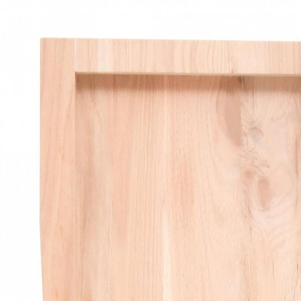 Półka, 180x60x(2-6) cm, surowe lite drewno dębowe