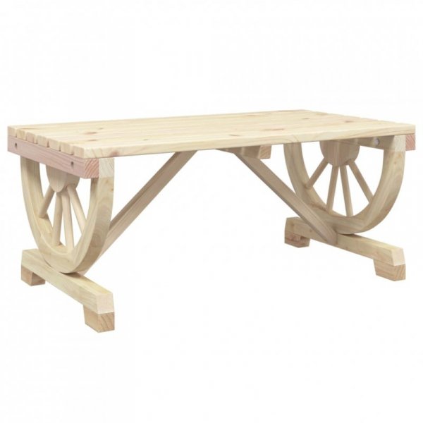 Ogrodowy stolik kawowy, 90x50x40 cm, lite drewno jodłowe