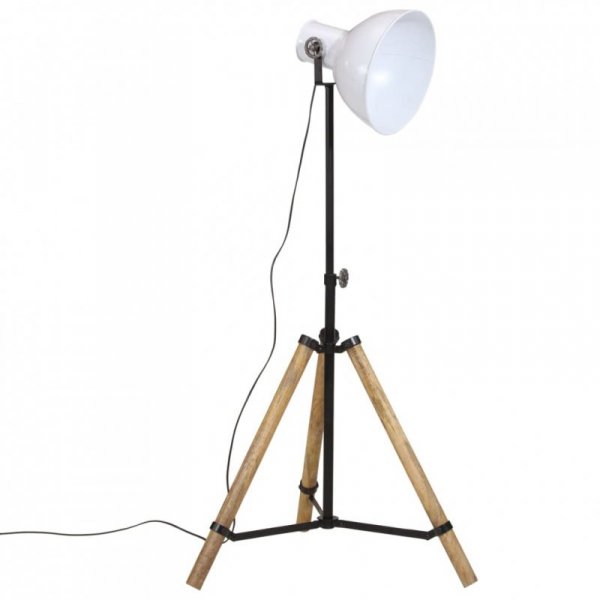 Lampa stojąca, 25 W, biała, 75x75x90-150 cm, E27