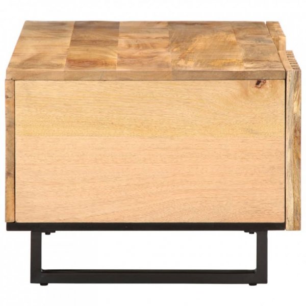 Stolik kawowy, 100x55x40 cm, lite surowe drewno mango