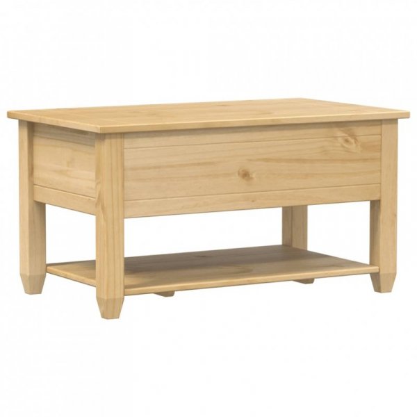 Stolik kawowy z szufladami Corona, 85x50x45 cm, drewno sosnowe