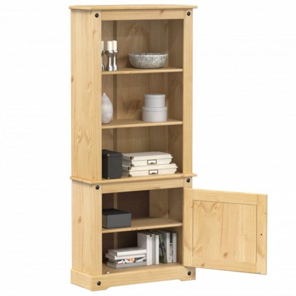 Kredens Corona, 74x38x170 cm, lite drewno sosnowe