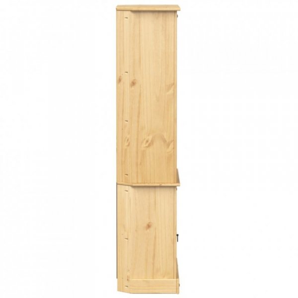 Kredens Corona, 74x38x170 cm, lite drewno sosnowe