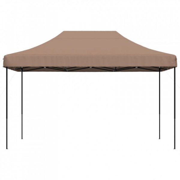 Składany namiot imprezowy typu pop-up, brązowy, 440x292x315 cm