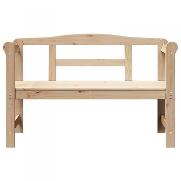ławka ogrodowa  119x76x44 cm z litego drewna sosnowego