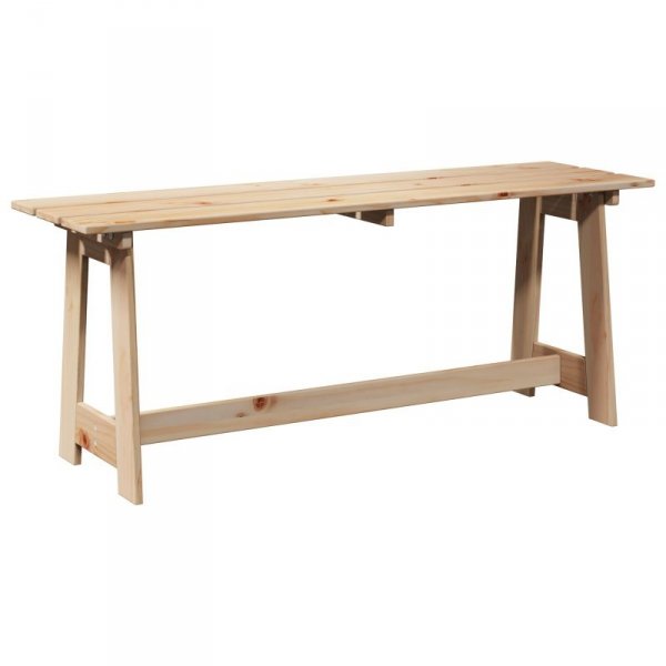 ławka ogrodowa  119x35x47 cm z litego drewna sosnowego