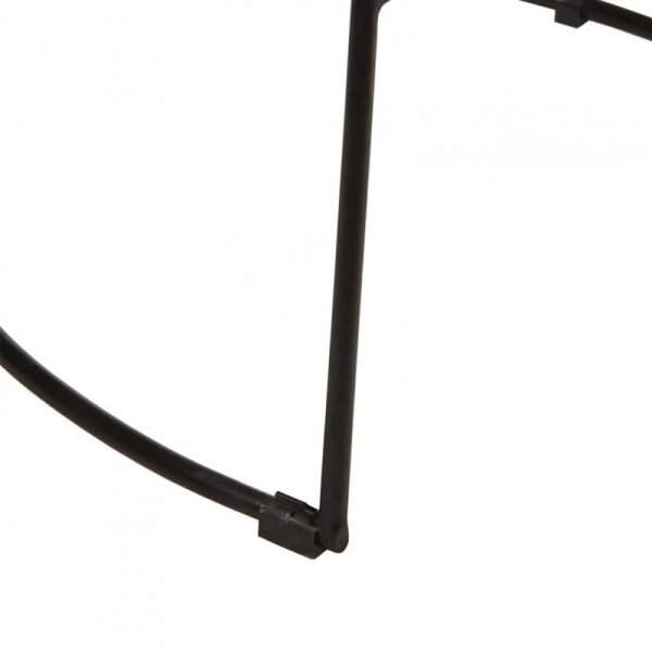 Hokery barowe 2 szt. Czarny 49x43x103 cm Drewno lite Mango