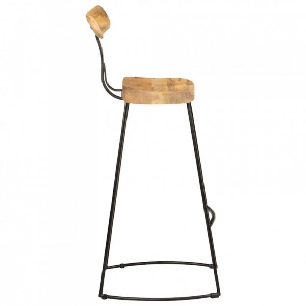 Hokery barowe 2 szt. 49x43x103 cm Drewno lite Mango