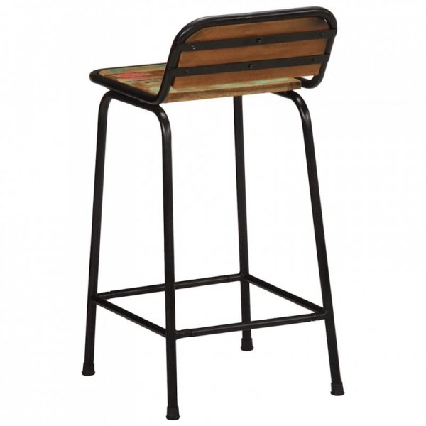 Hokery barowe 4 szt. 46x35,5x80 cm Drewno lite odzyskane