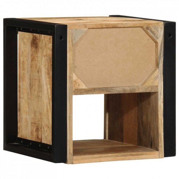 Szafka nocna 40x35x40 cm lite drewno surowe mango