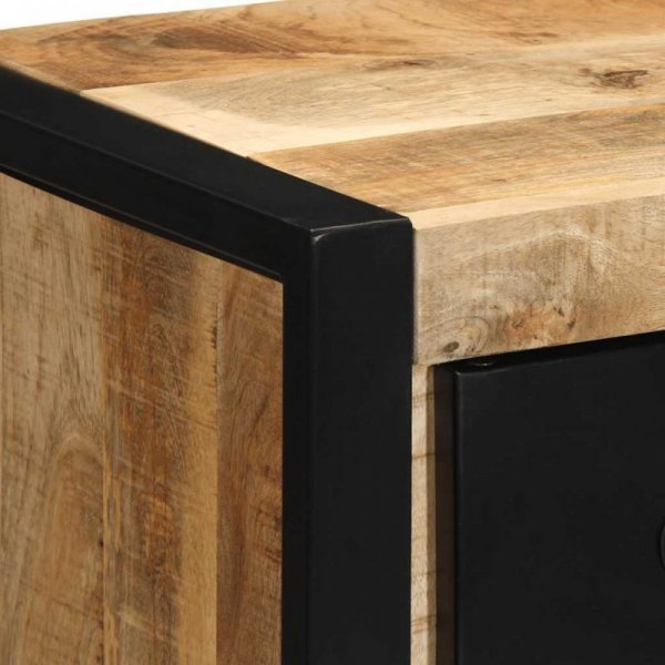Szafka nocna 40x35x40 cm lite drewno surowe mango