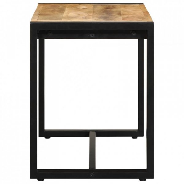 Ławka 80x35x45 cm lite drewno surowe mango