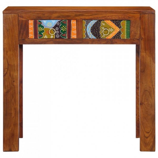 Konsola Stolik 80x35x75 cm Drewno lite Akacja