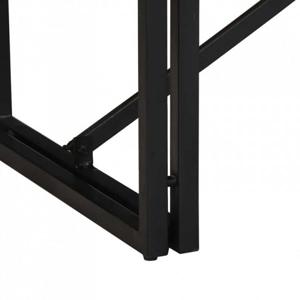 Stolik kawowy wielokolorowy 80x40x35 cm lite drewno odzyskane