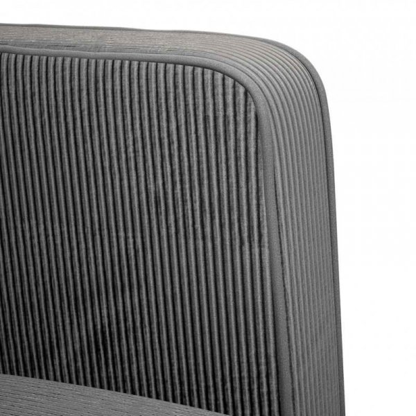 Sofa Fotel z Podłokietnikami Ciemnoszary 54 cm Tkanina Corduroy