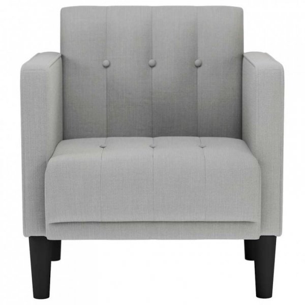 Sofa Fotel z Podłokietnikami Cloud Grey 53 cm Tkanina