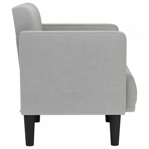 Sofa Fotel z Podłokietnikami Cloud Grey 53 cm Tkanina