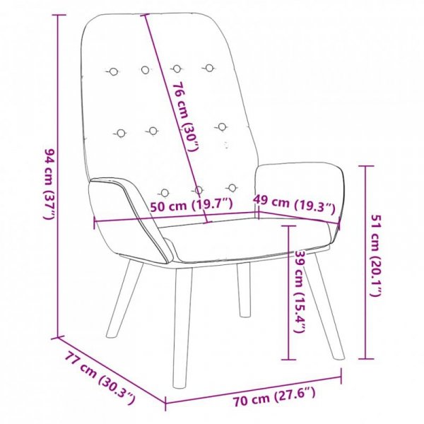 Fotel relaksacyjny Ble Fabric