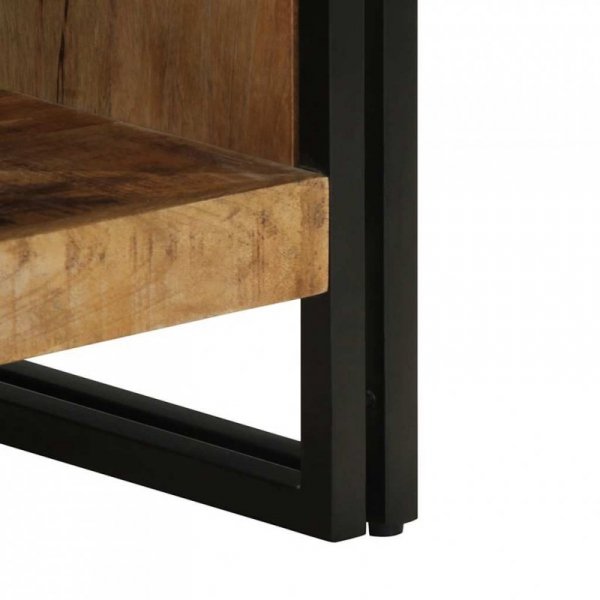 Stolik kawowy 50x50x38 cm lite drewno surowe mango