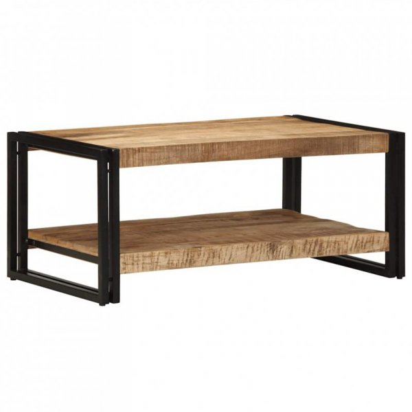 Stolik kawowy 90x50x38 cm lite drewno surowe mango
