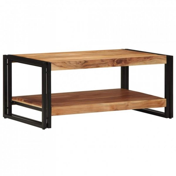 Stolik kawowy 90x50x38 cm Drewno lite Akacja