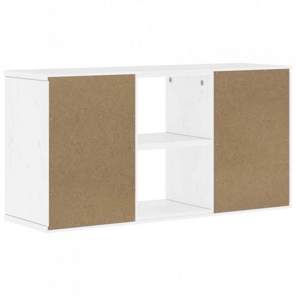 Szafka RTV „ODDA” Biała 79x24x40 cm Drewno lite Sosna