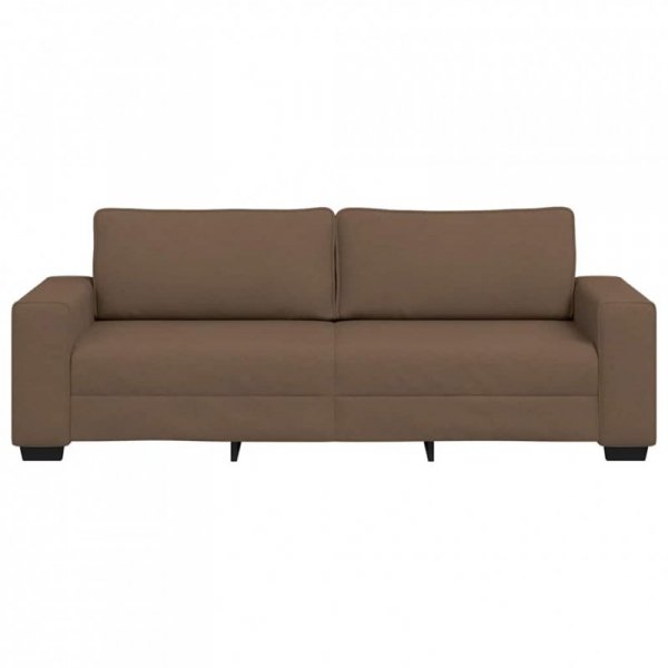 Sofa 3-osobowa, brązowa, 180 cm, tkaniną