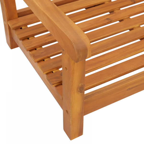 Huśtawka ogrodowa 2-osobowa  110x56x58 cm z litego drewna akacjowego