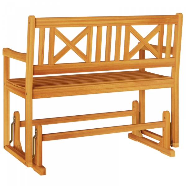 Ławka gilotynowa dla 2 osób  110x59x97 cm Lite drewno akacjowe
