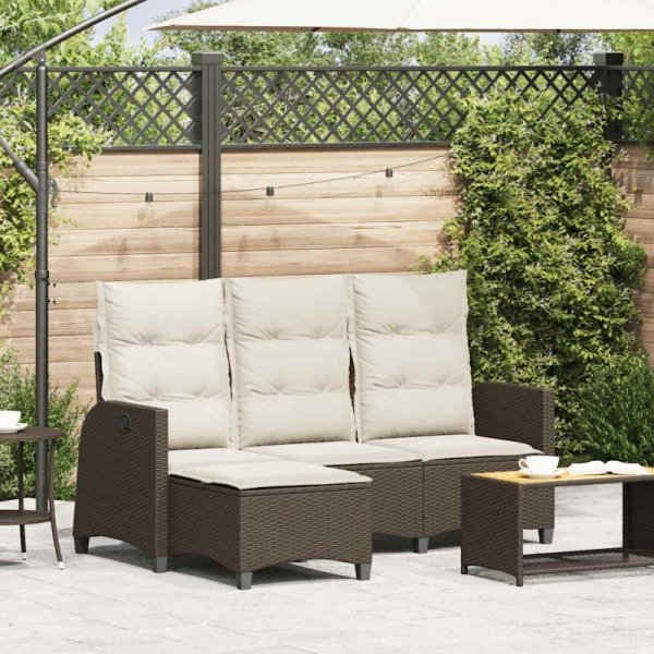 Rozkładana Sofa Ogrodowa z Poduszkami w Kształcie Litery L
