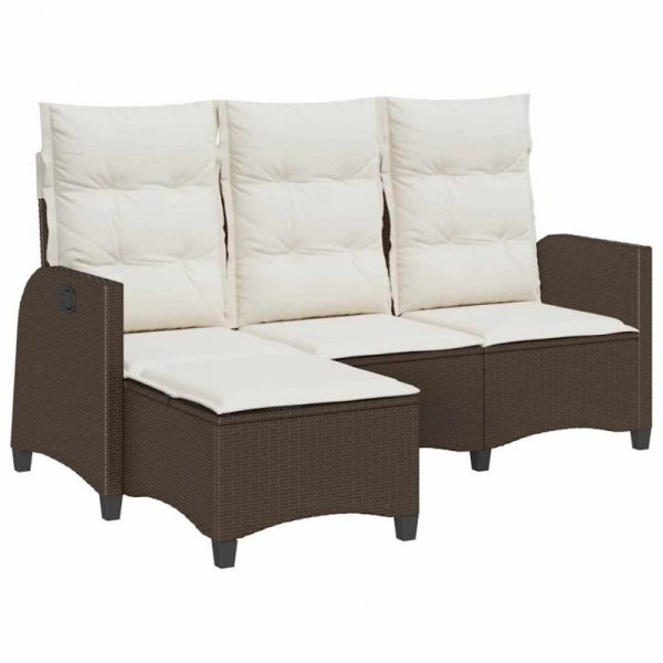 Rozkładana Sofa Ogrodowa z Poduszkami w Kształcie Litery L