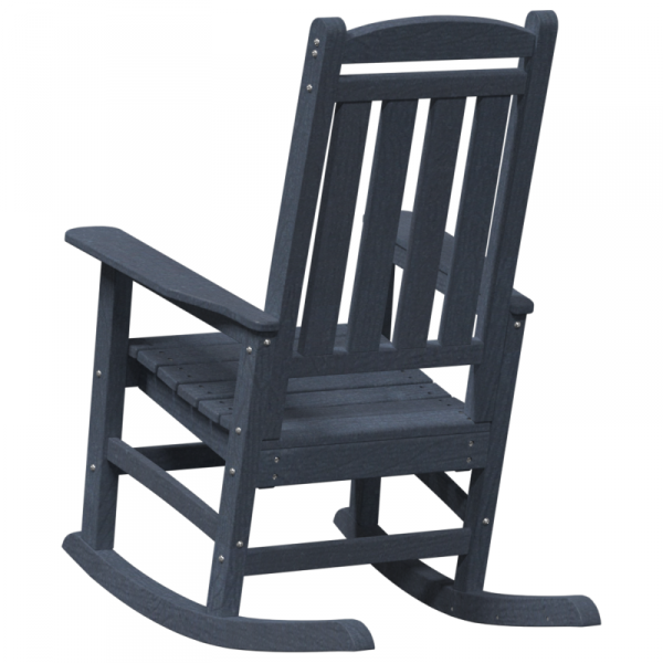 Krzesło bujane  Granatowe 70x92x107 cm HDPE