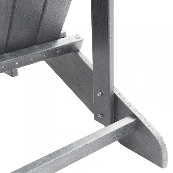 Krzesło Adirondack  Jasnoszare 74x82x91 cm HDPE