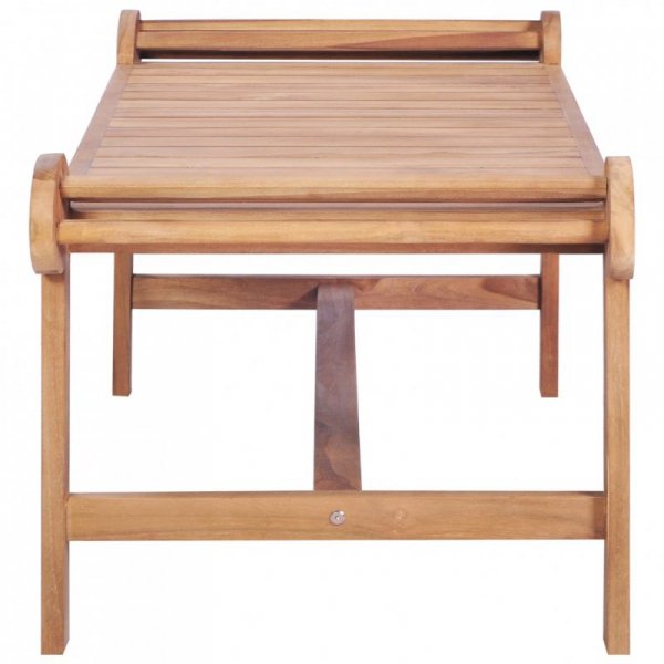 Stolik kawowy, 100x50x45 cm, lite drewno tekowe