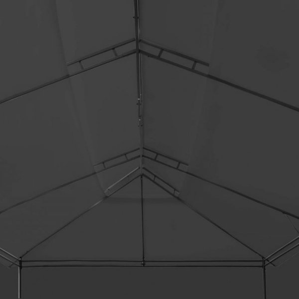 Altana z zasłonami, 600x298x270 cm, antracytowa