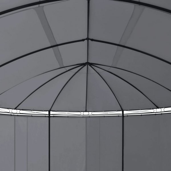 Altana z zasłonami, 520x349x255 cm, antracytowa