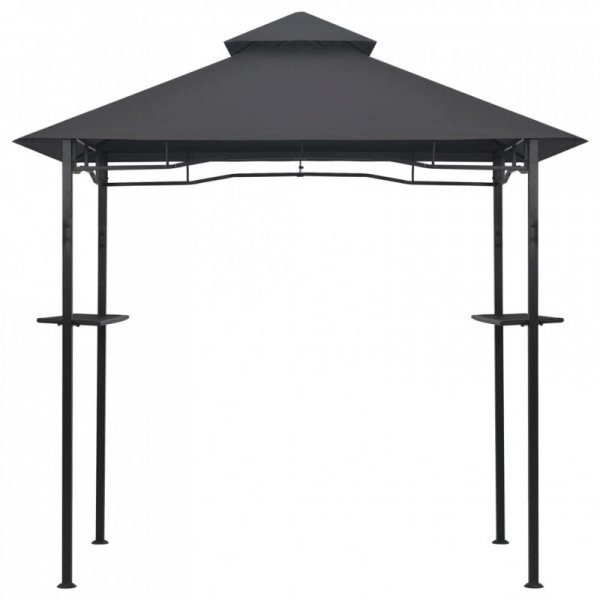 Altanka nad grill, 240x150x255 cm, antracytowa, stal
