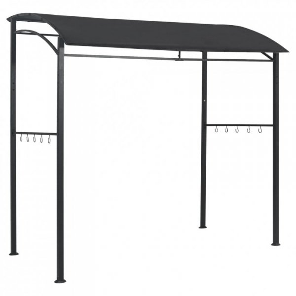 Altanka nad grill, 215x150x220 cm, antracytowa, stal