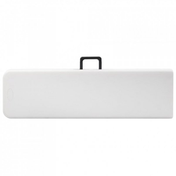 Składane ławki ogrodowe, 2 szt., 180 cm, HDPE, białe