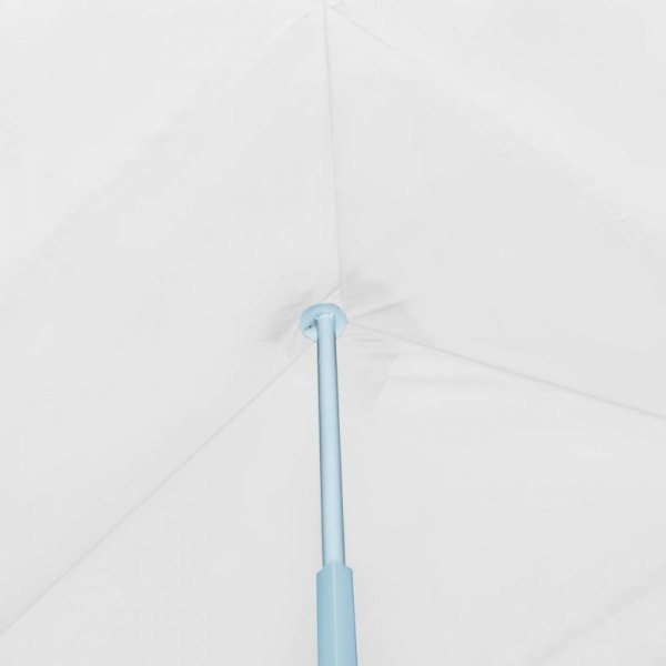 Składany namiot z 8 ścianami bocznymi, 3 x 9 m, biały