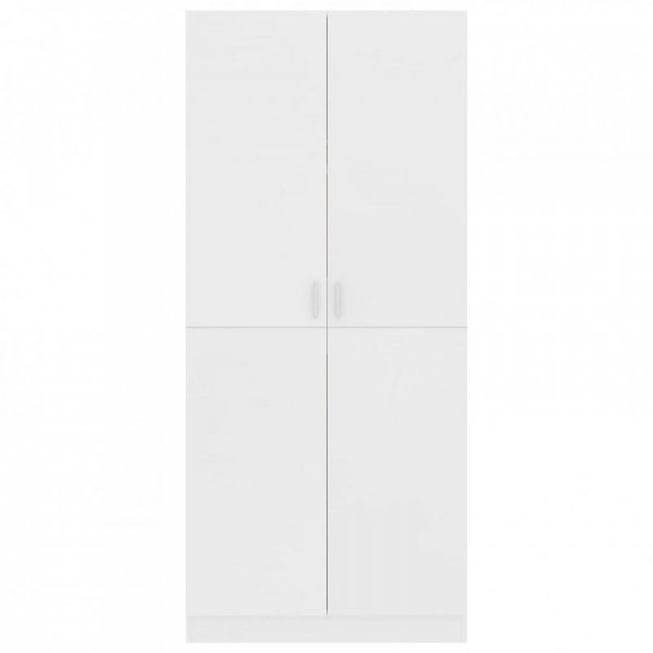 Szafa, biała, 80x52x180 cm, materiał drewnopochodny