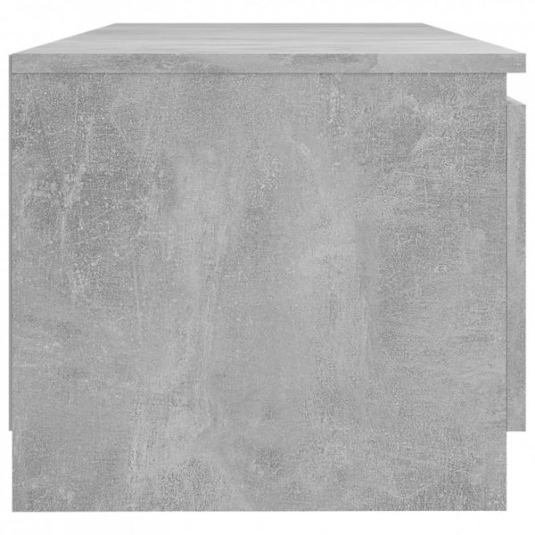 Szafka pod TV z LED, szarość betonu, 140x40x35,5 cm