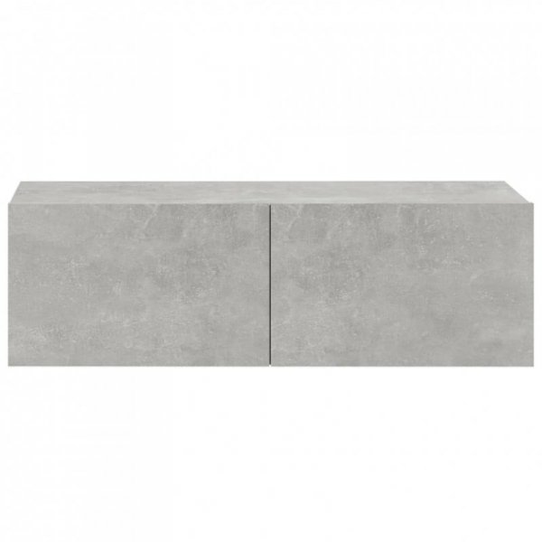 Szafki ścienne pod TV, 2 szt., betonowa szarość, 100x30x30 cm