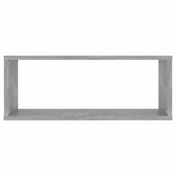 Półki ścienne kostki 2 szt., szarość betonu, 60x15x23 cm