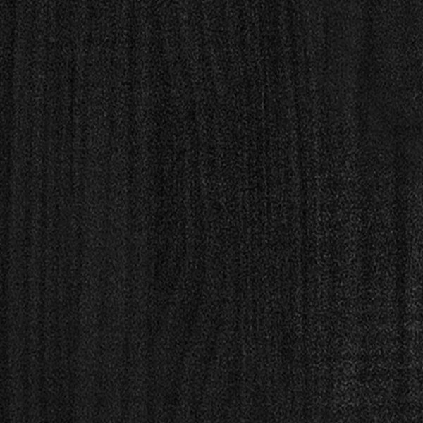 Szafki nocne, 2 szt., czarne, 40x31x50 cm, lite drewno sosnowe