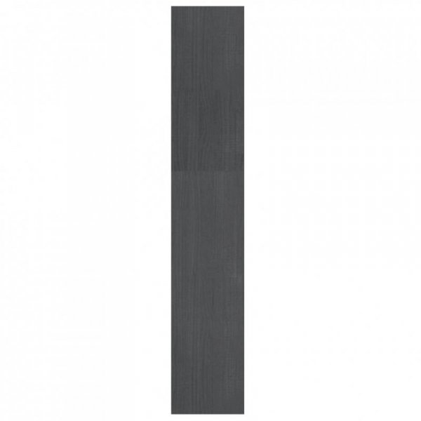 Regał na książki/przegroda, szary, 100x30x167,5 cm, lita sosna