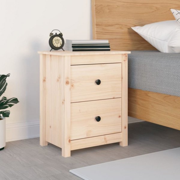 Szafka nocna, 50x35x61,5 cm, lite drewno sosnowe
